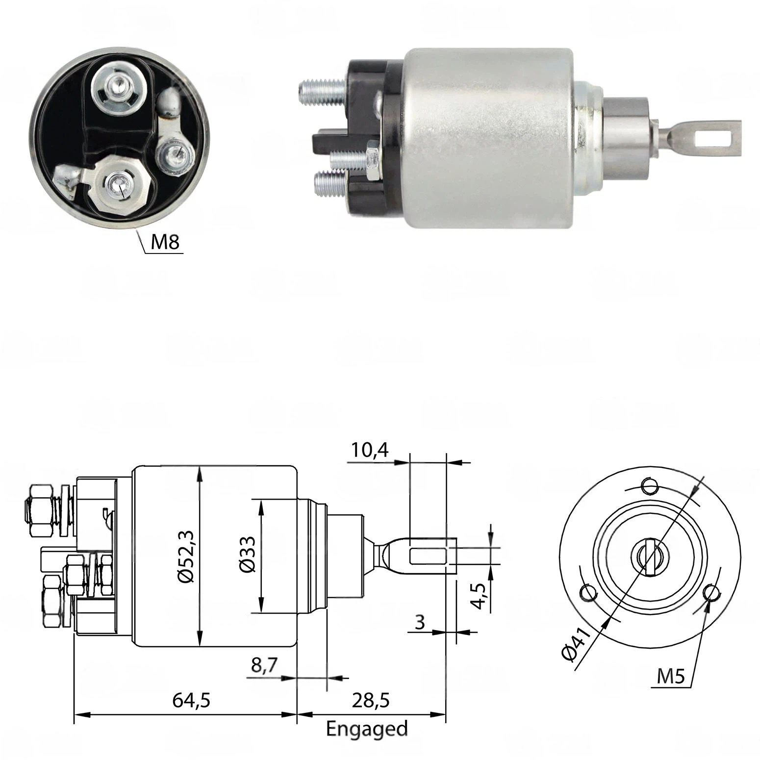 CF-B0371 Starter Solenoid
