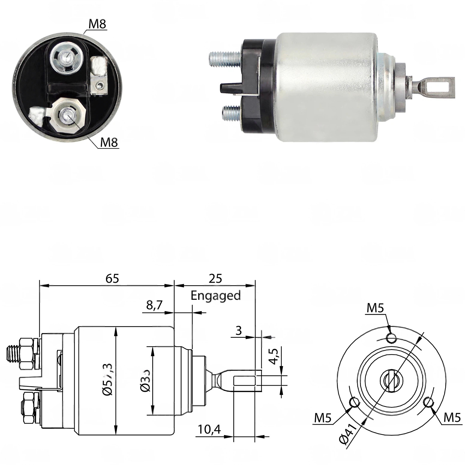 CF-B0372 Starter Solenoid