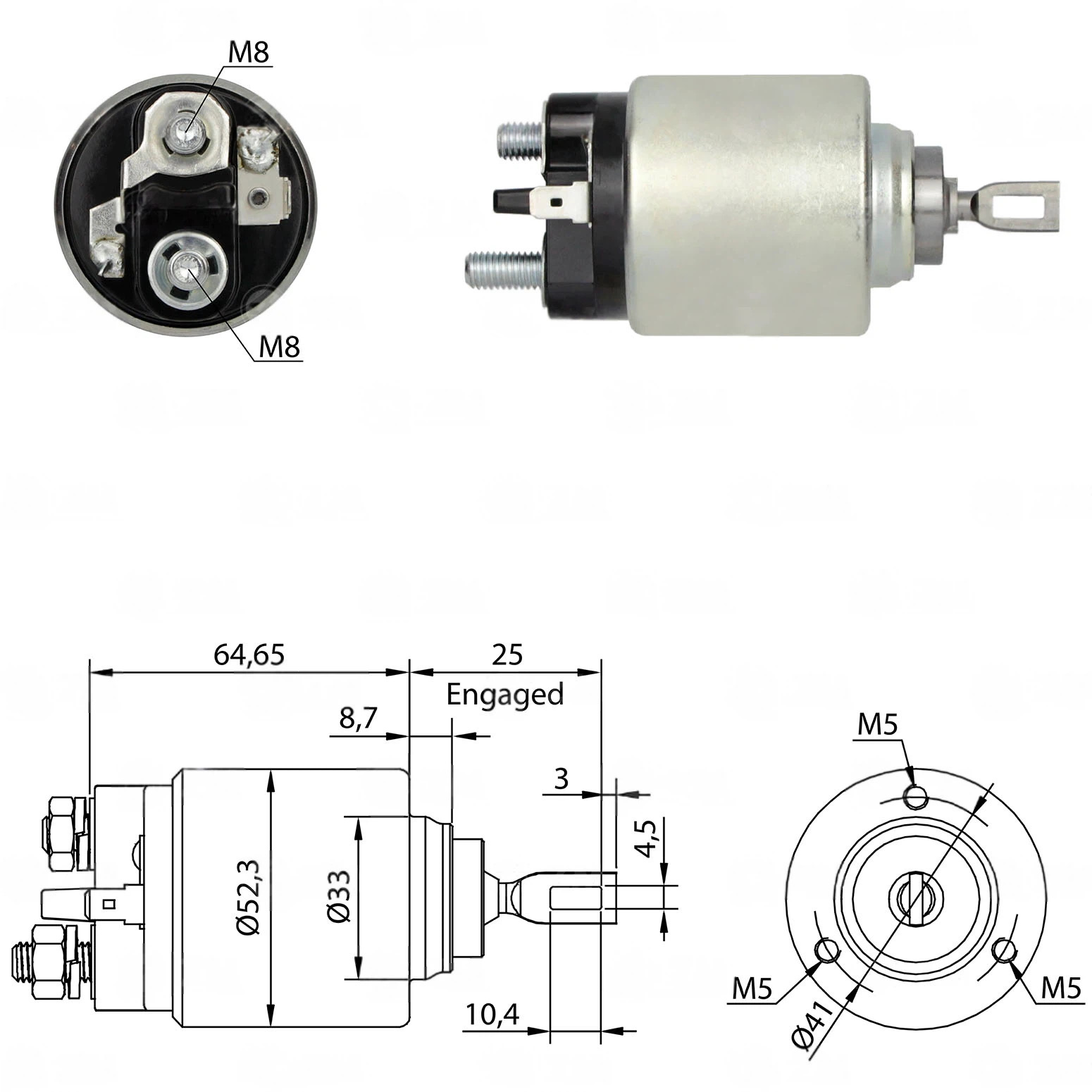 CF-B0374 Starter Solenoid