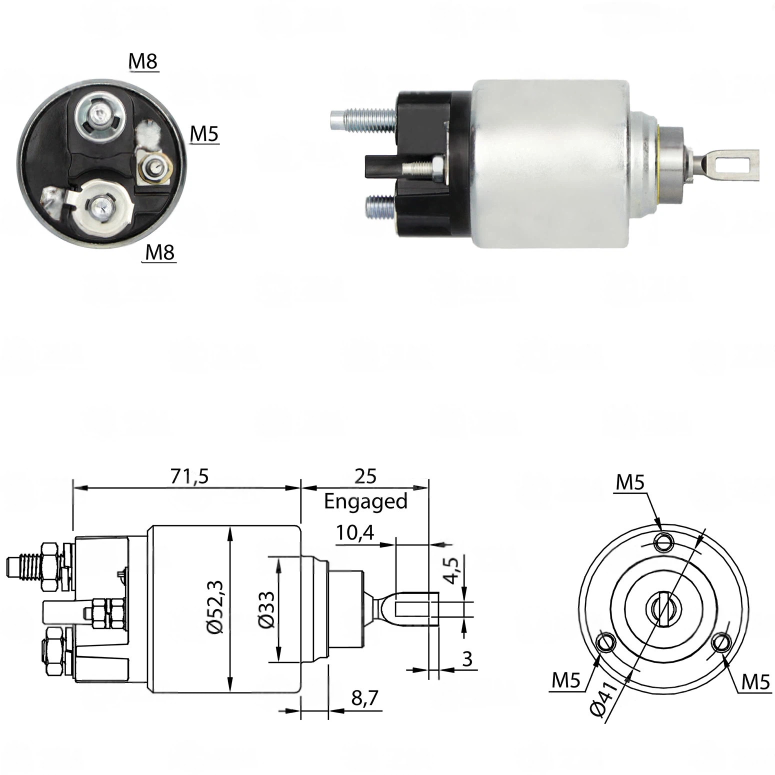 CF-B0376 Starter Solenoid