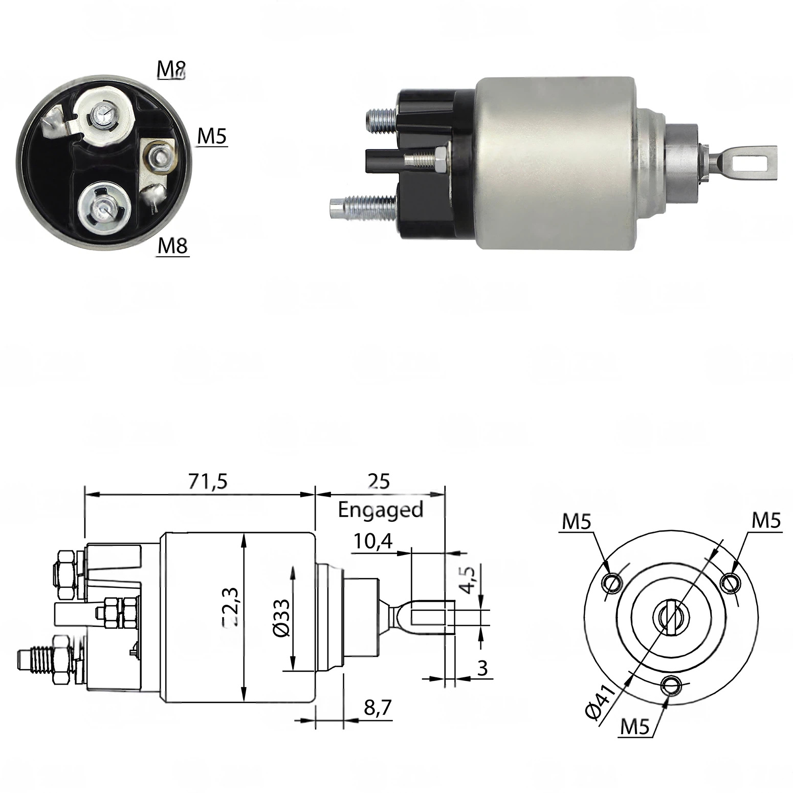 CF-B0377 Starter Solenoid
