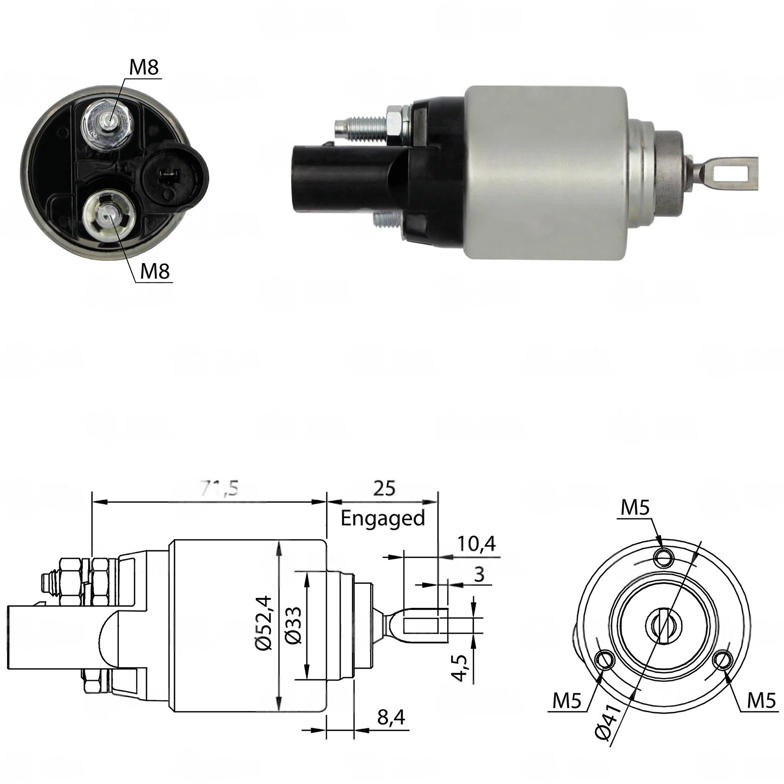 CF-B0381 Starter Solenoid
