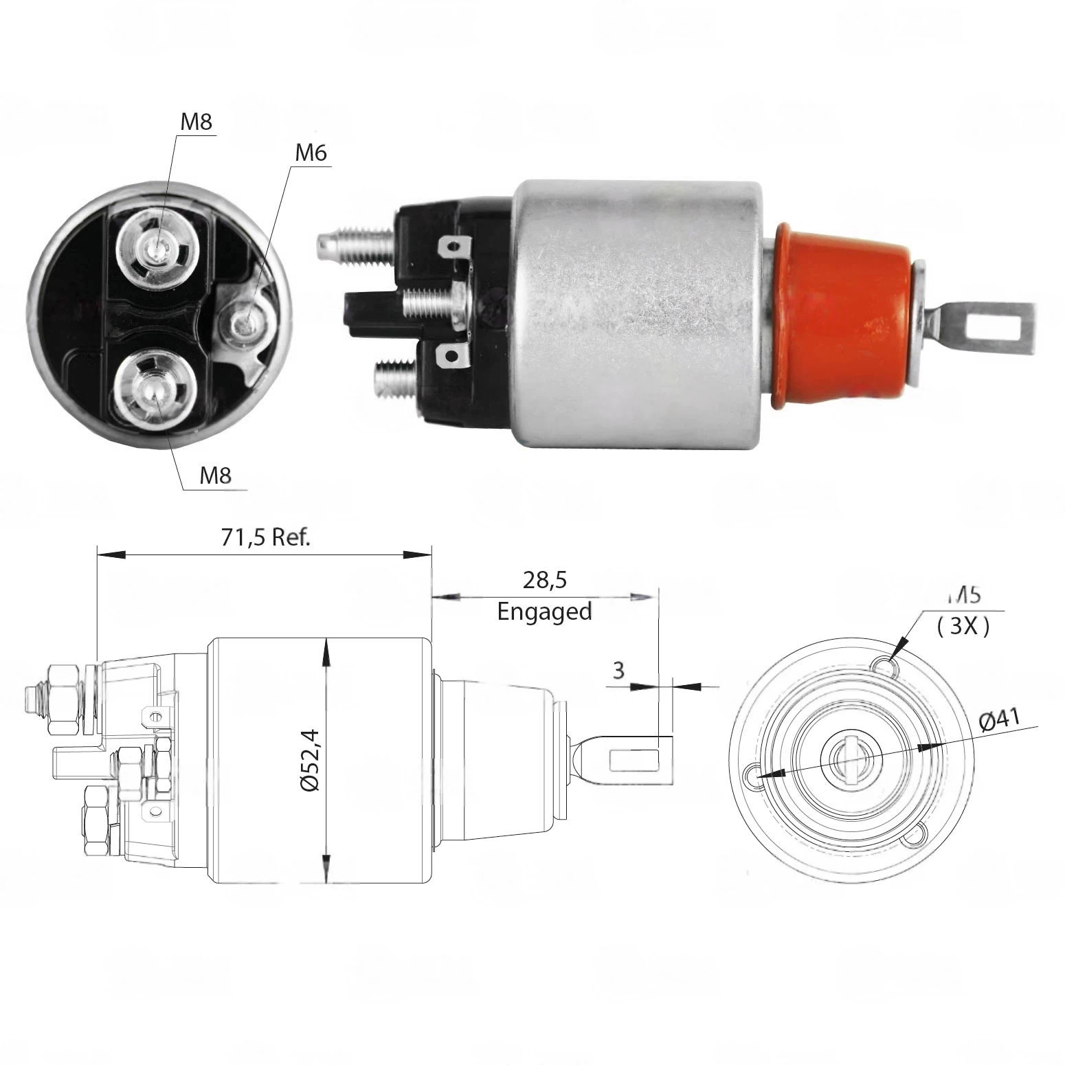 CF-B0383 Starter Solenoid