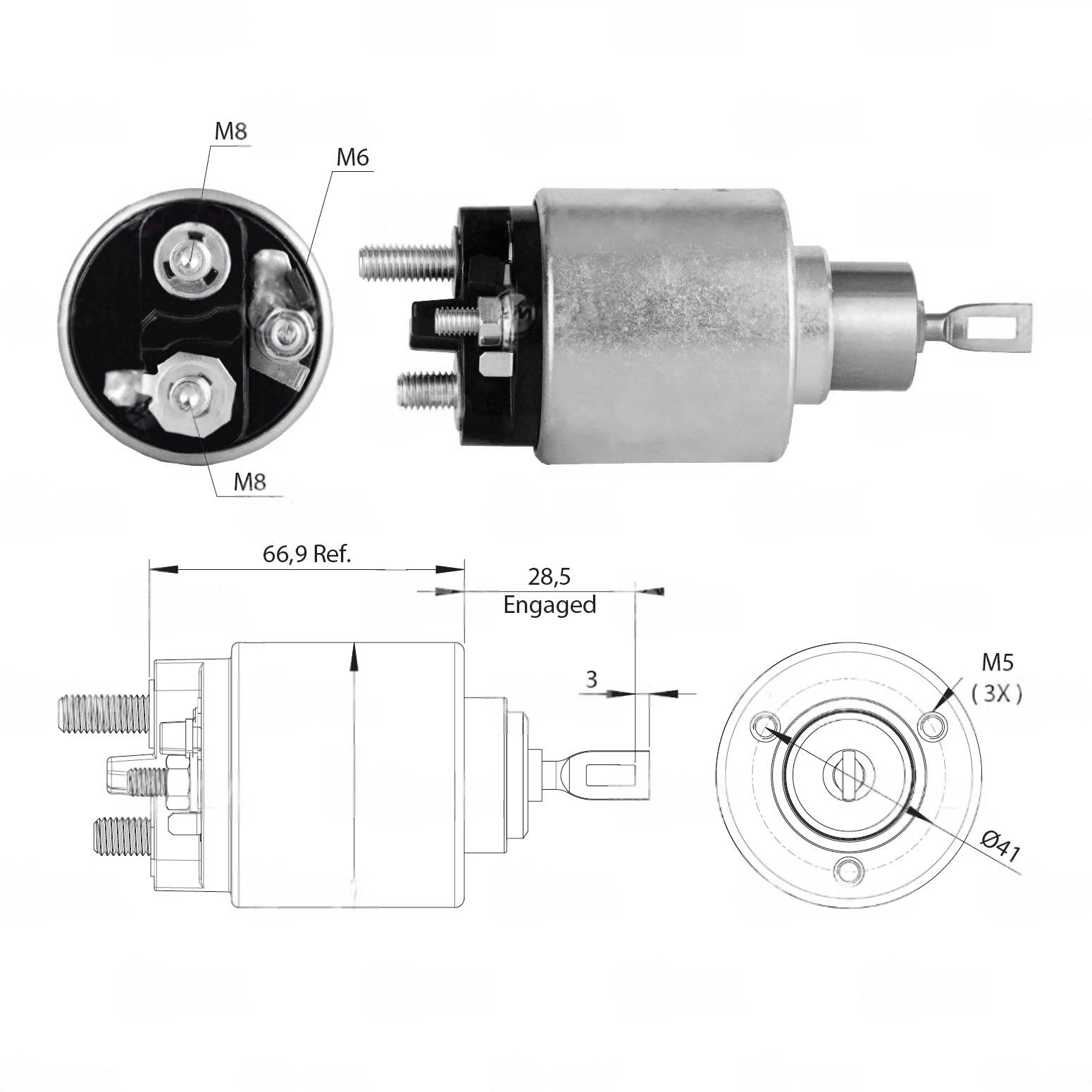 CF-B0472 Starter Solenoid