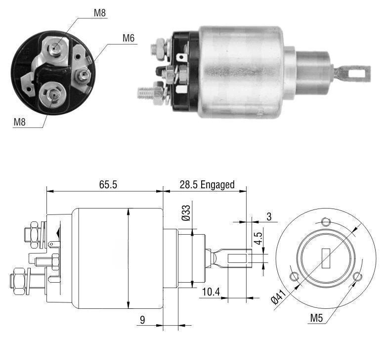CF-B0473 втягивающее реле
