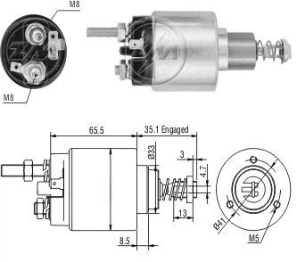 CF-B0476 втягивающее реле