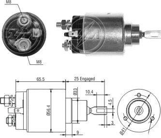 CF-B0478 втягивающее реле
