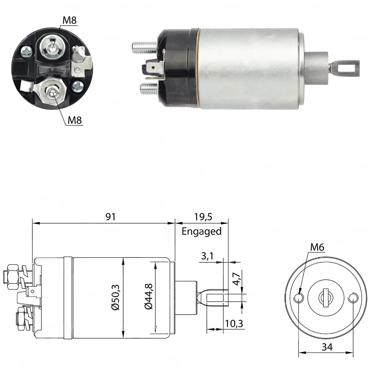 CF-B0521 втягивающее реле