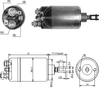 CF-B0523 втягивающее реле