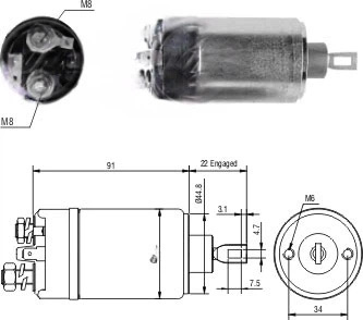CF-B0524 Starter Solenoid