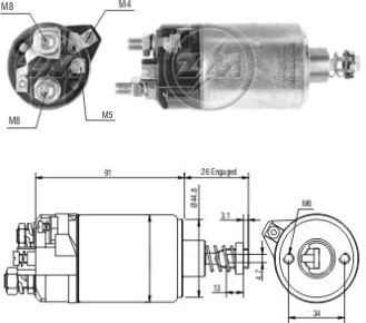 CF-B0528 втягивающее реле