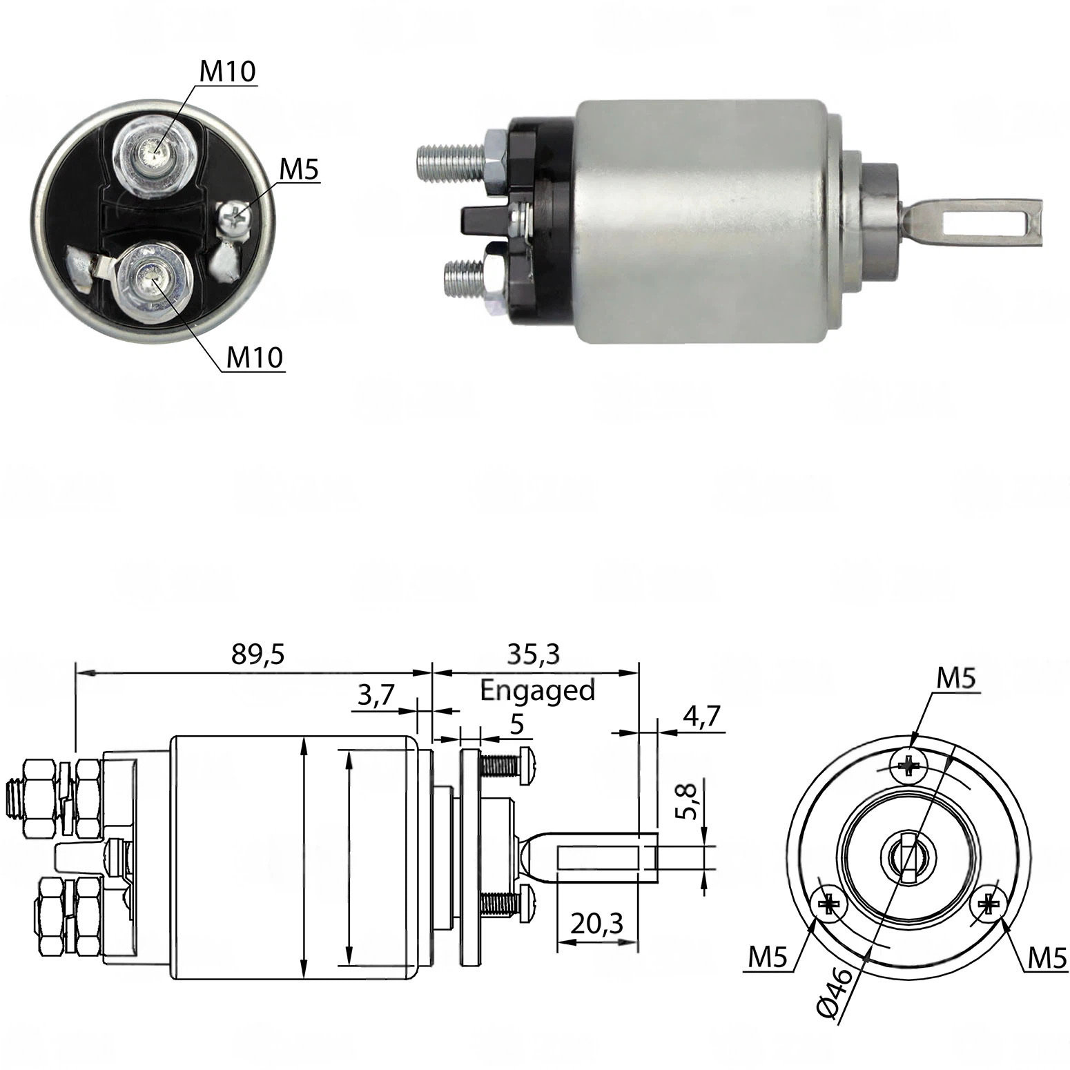 CF-B0534 Starter Solenoid