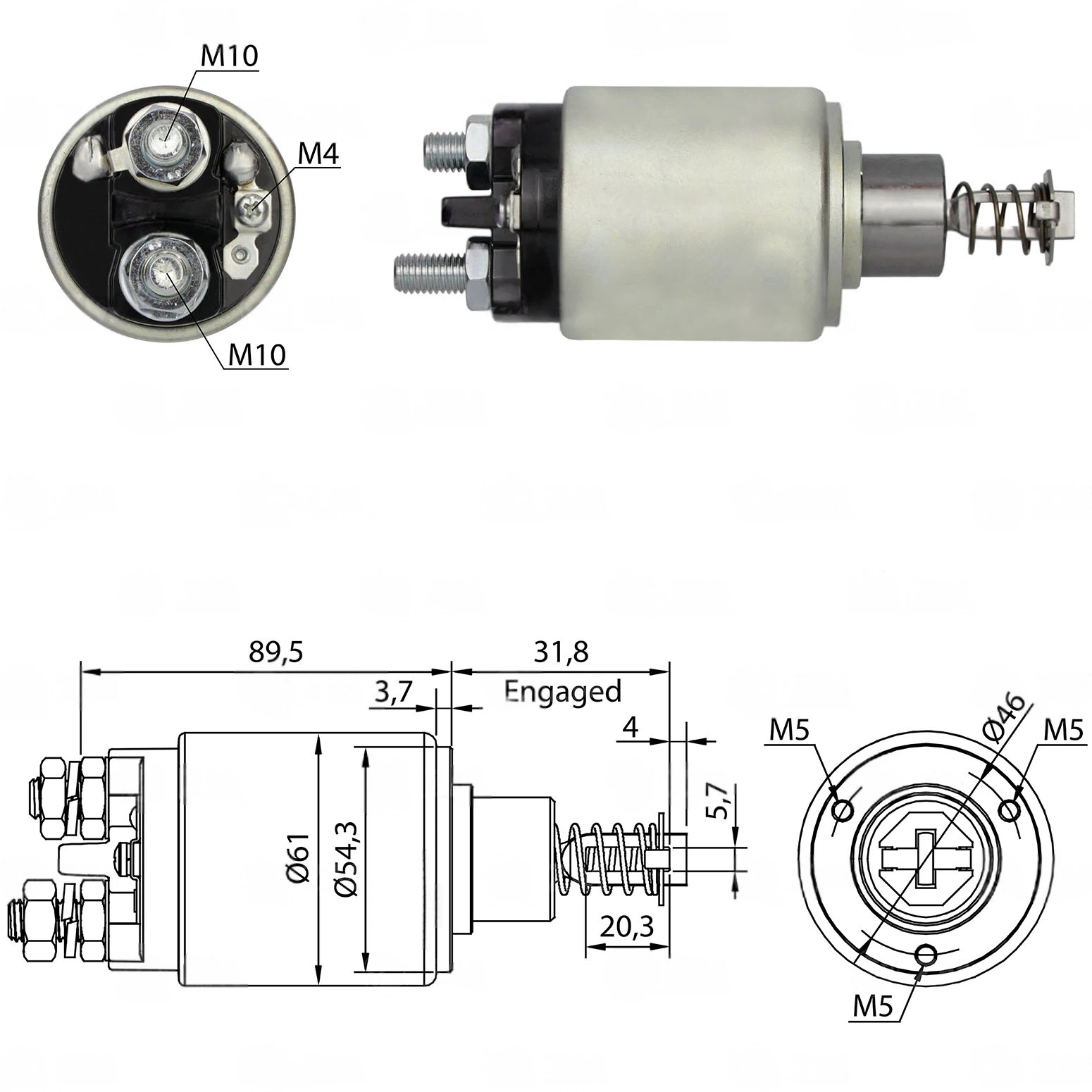 CF-B0538 втягивающее реле
