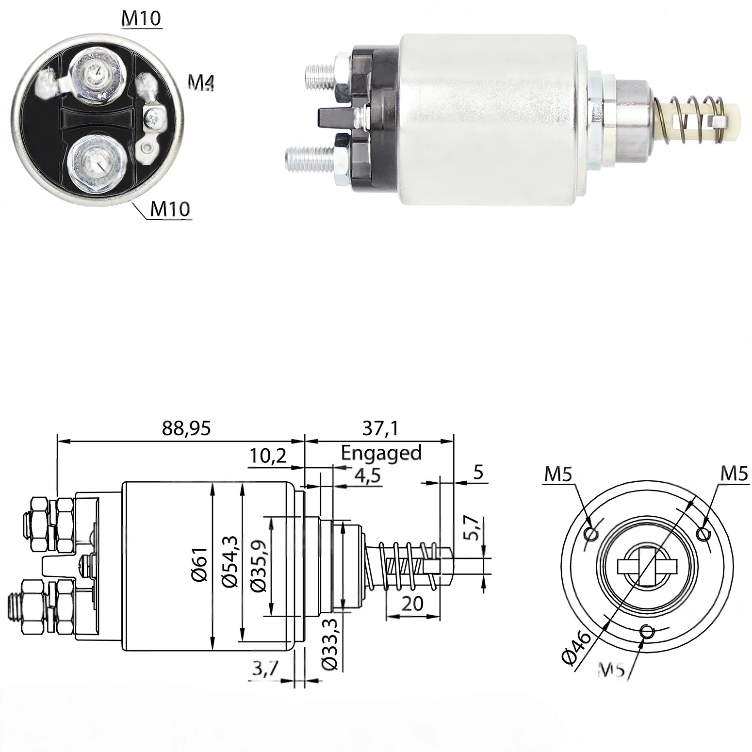 CF-B0545 起动机电磁开关