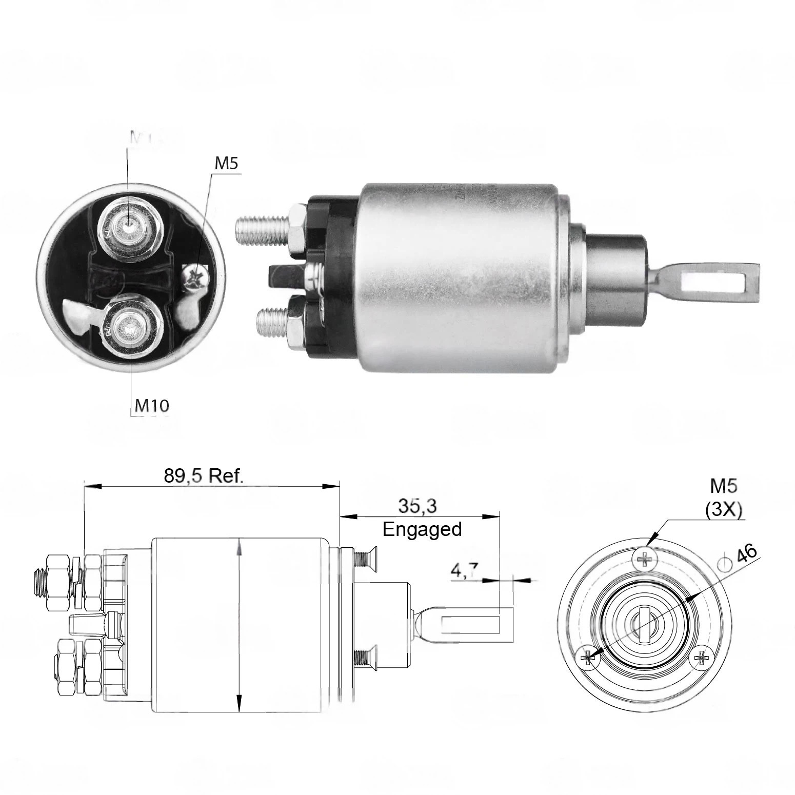 CF-B0549 Starter Solenoid