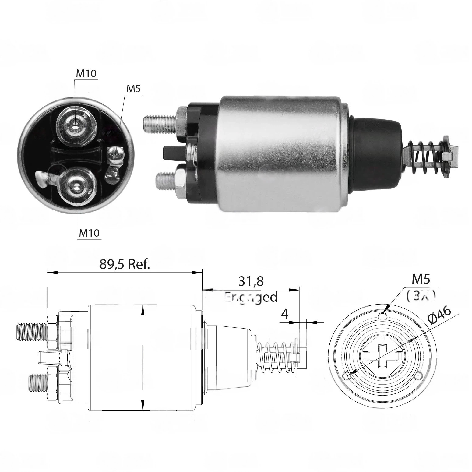 CF-B0550 起动机电磁开关