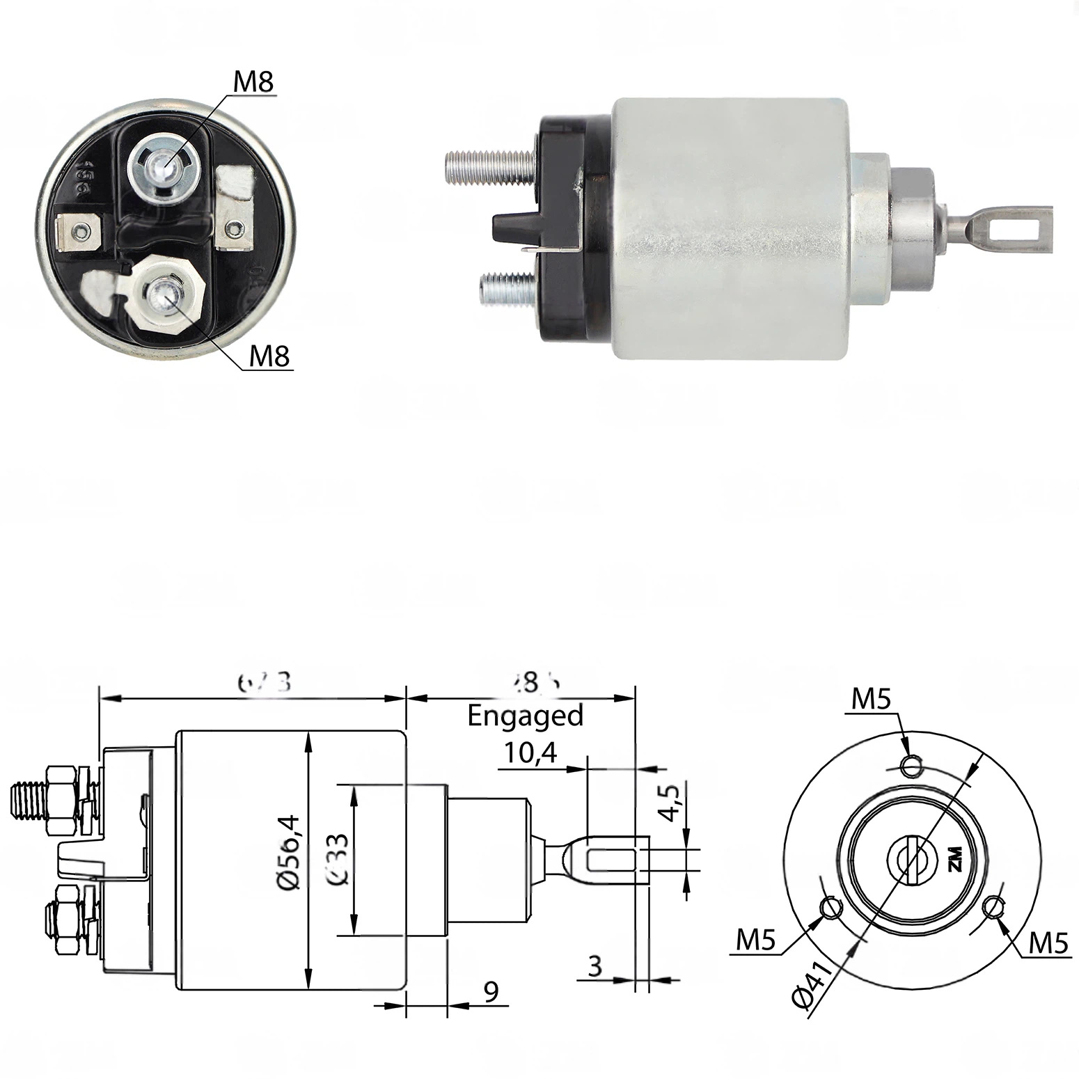 CF-B0572 Starter Solenoid