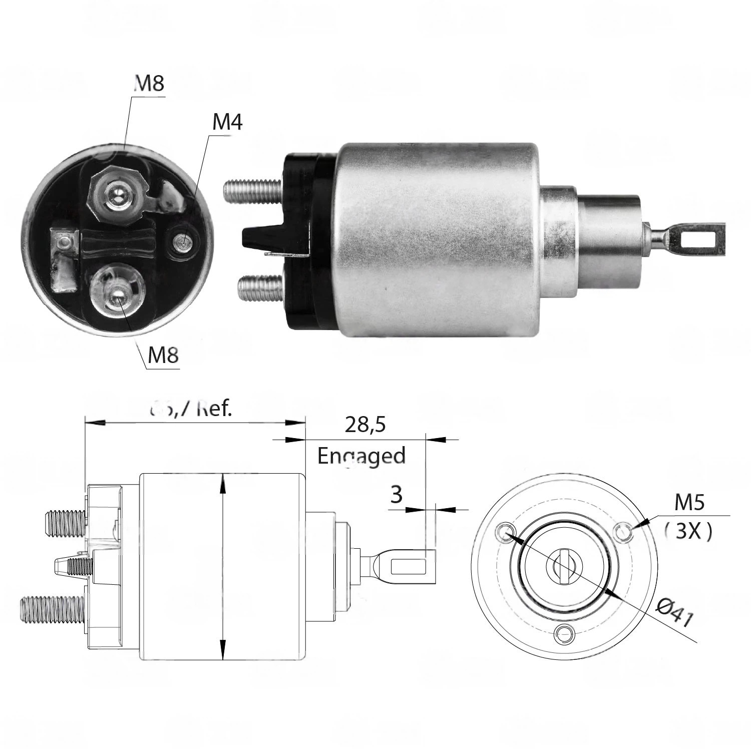 CF-B0578 втягивающее реле