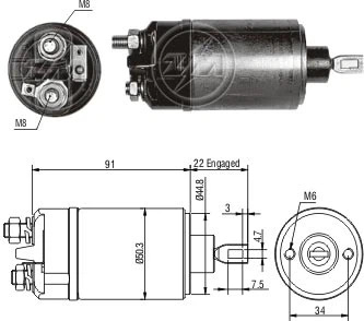 CF-B0621 втягивающее реле