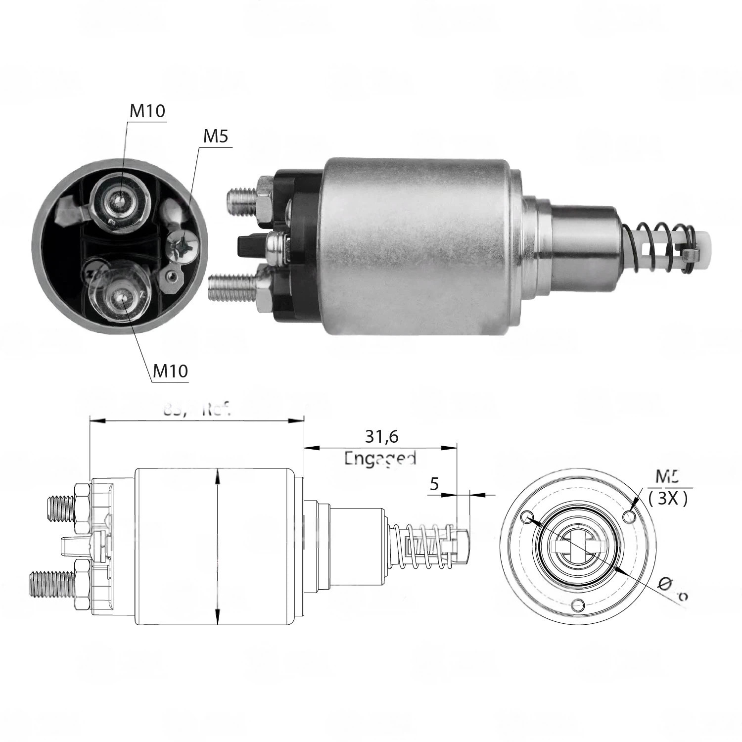 CF-B0644 втягивающее реле