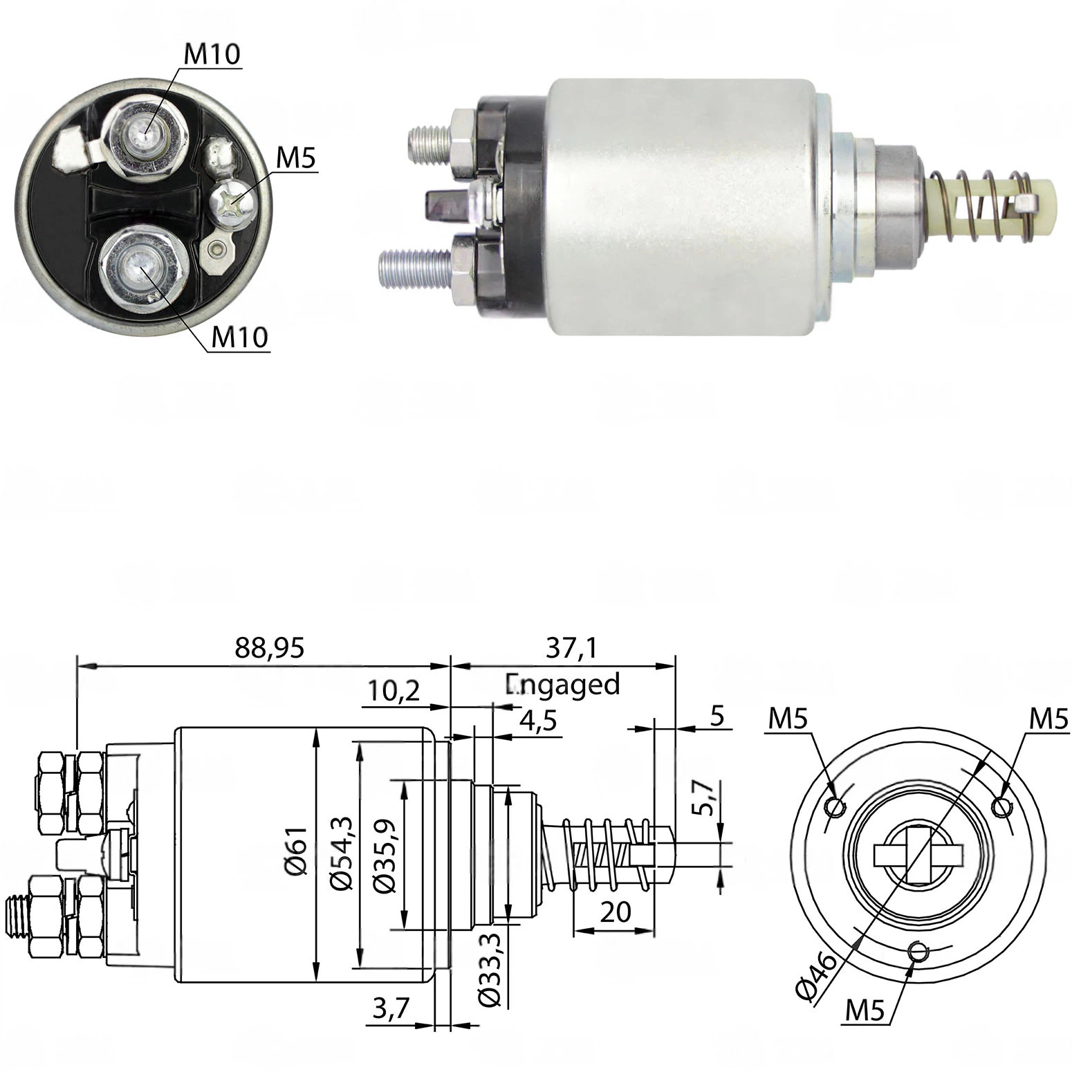 CF-B0645 Starter Solenoid