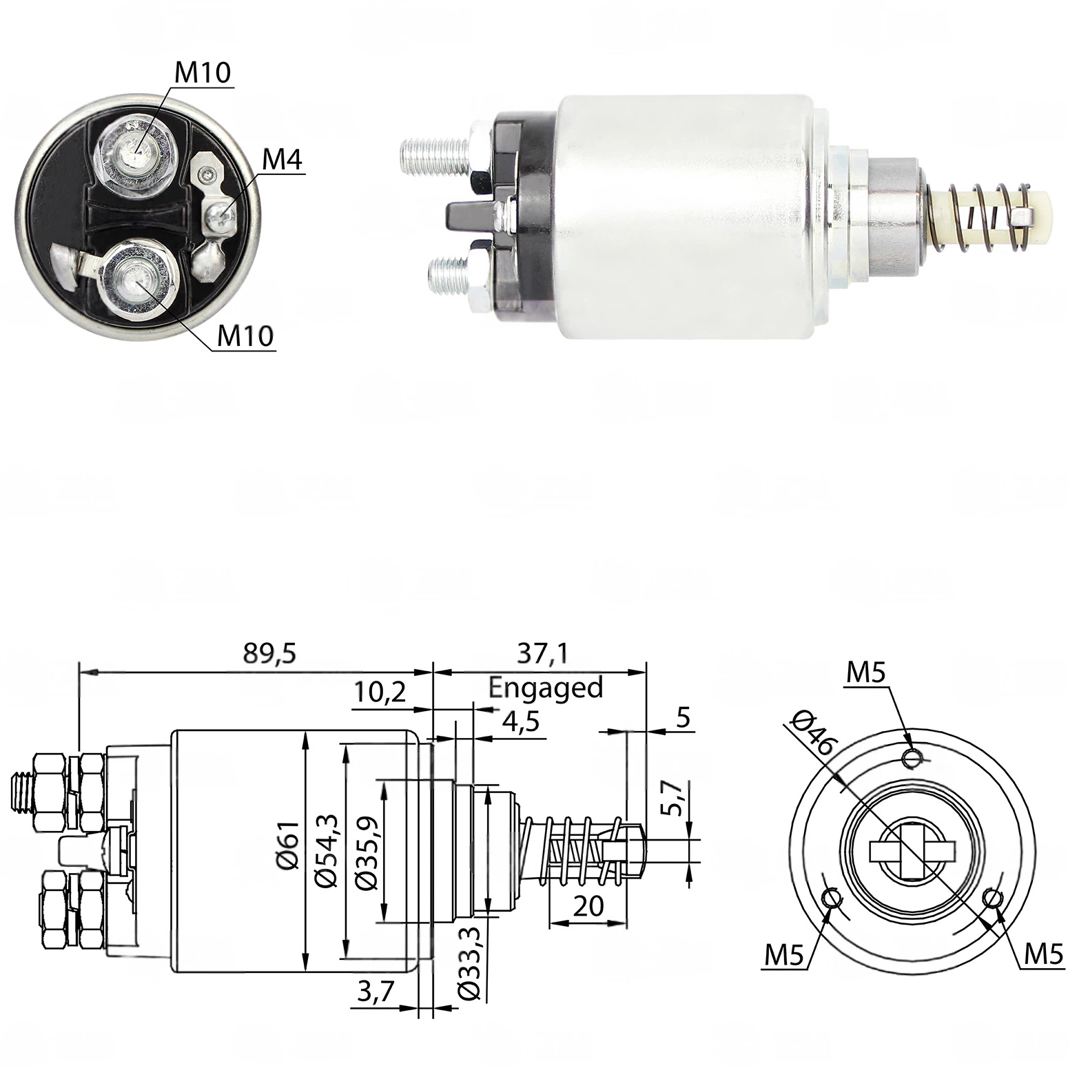 CF-B0647 Starter Solenoid