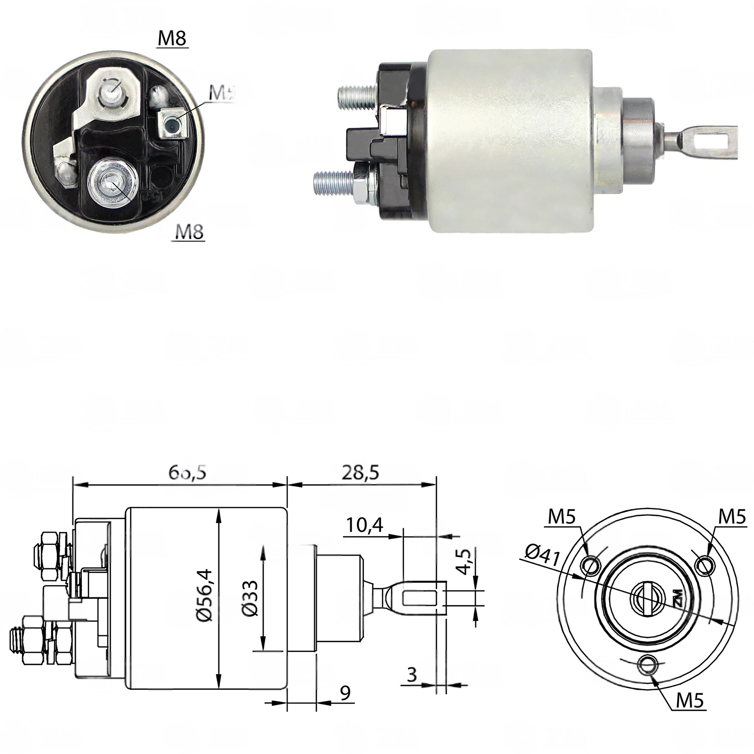 CF-B0672 Starter Solenoid