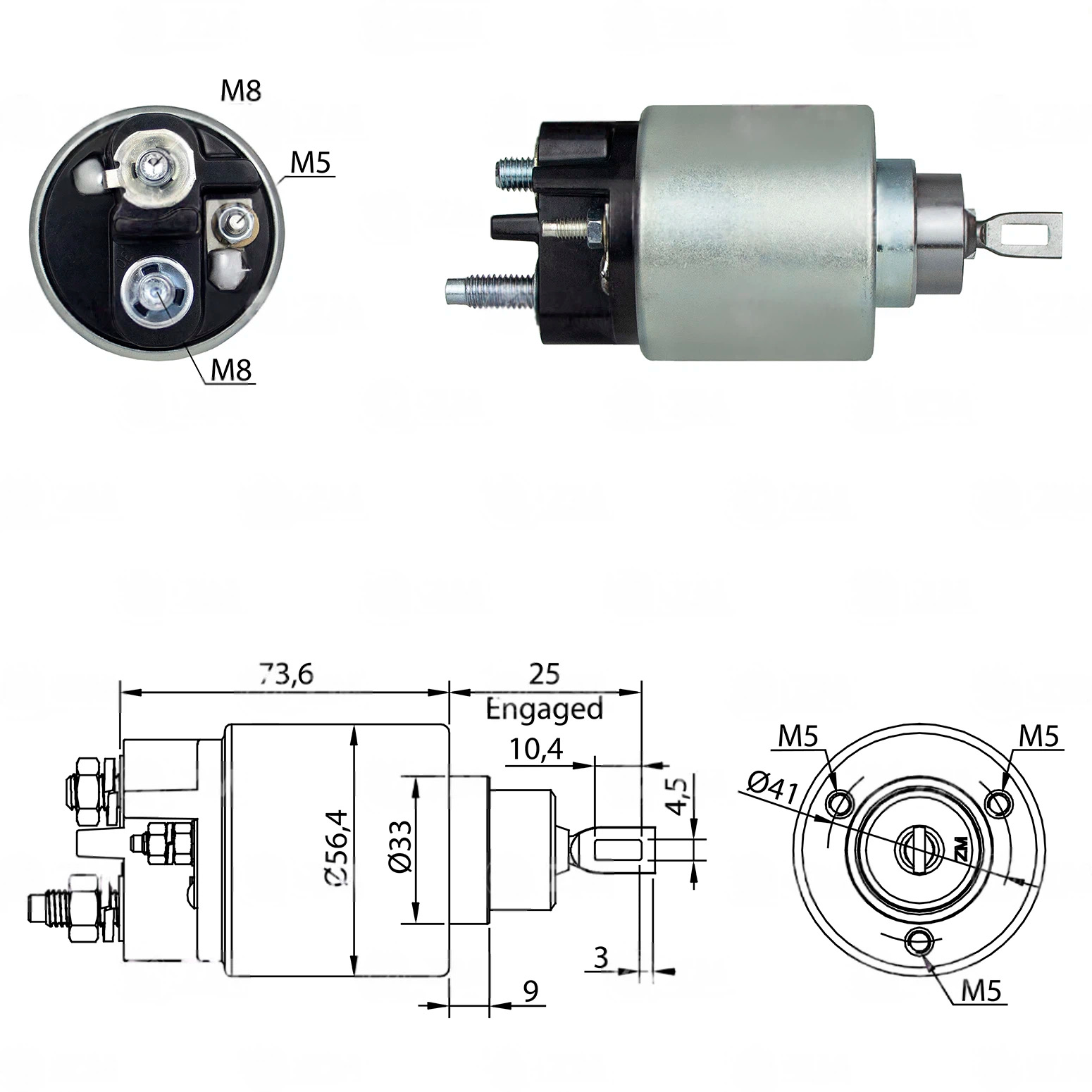 CF-B0679 втягивающее реле