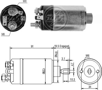 CF-B0722 втягивающее реле