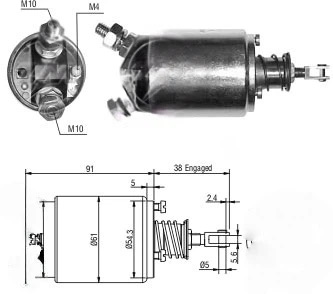 CF-B0733 Starter Solenoid
