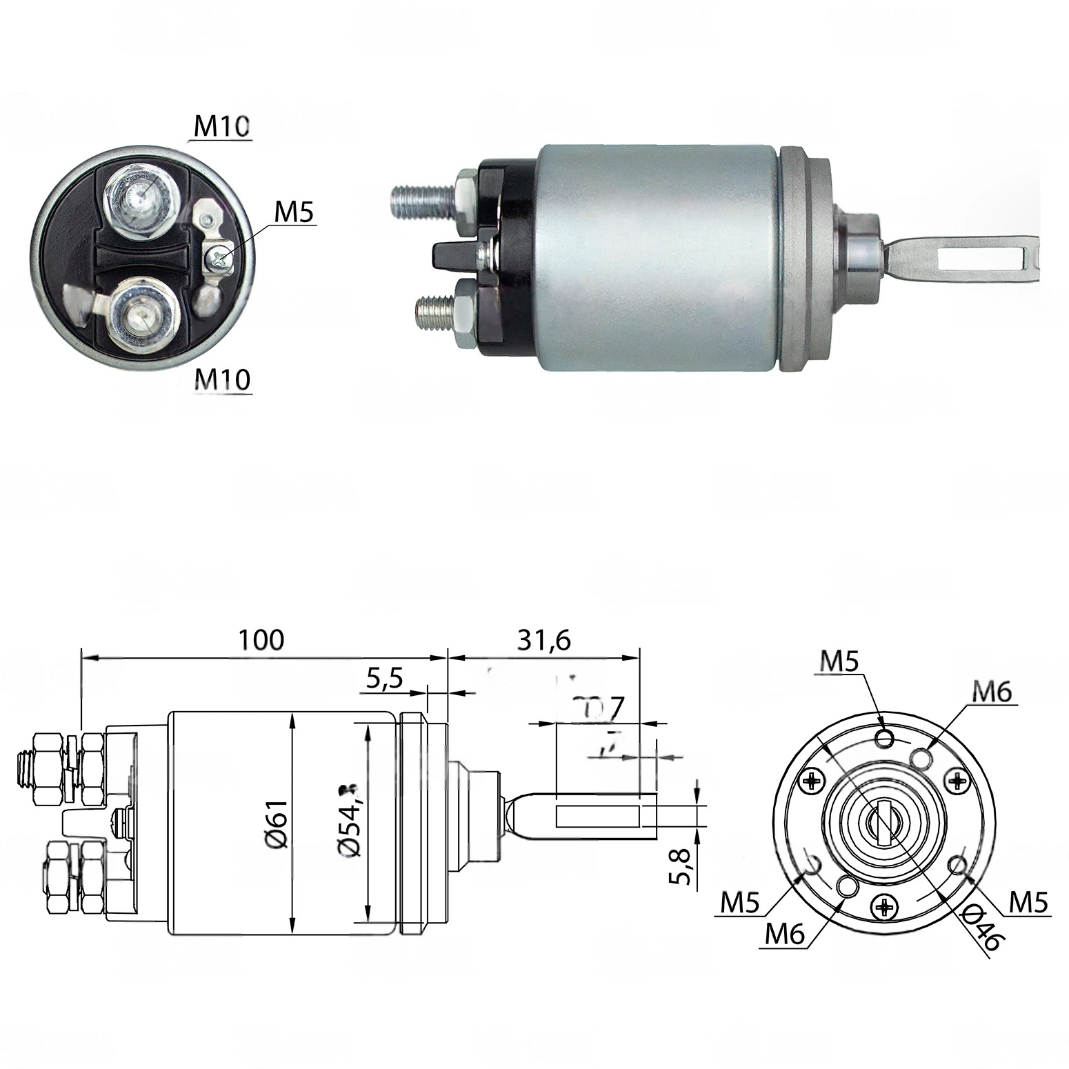 CF-B0741 Starter Solenoid