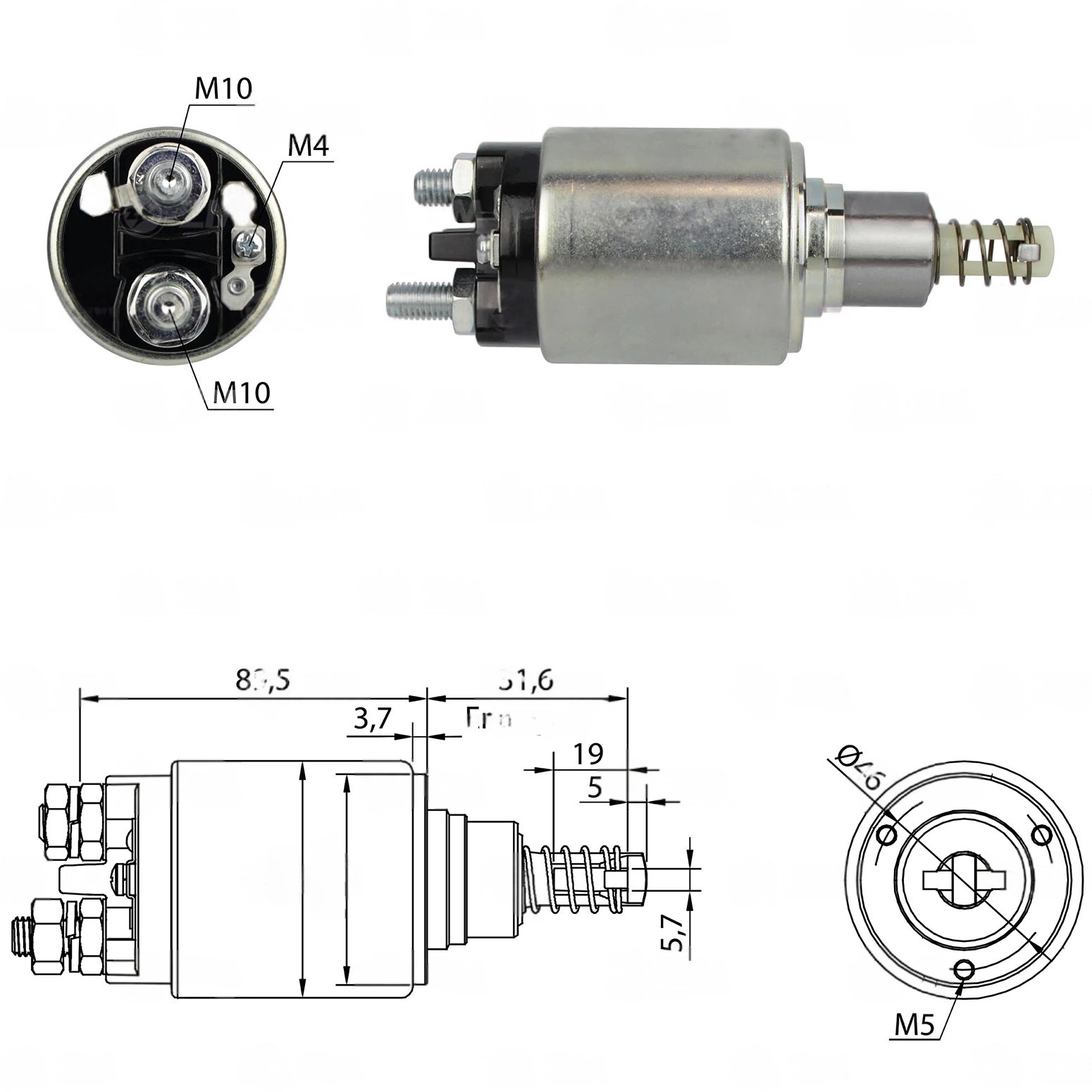 CF-B0744 Starter Solenoid