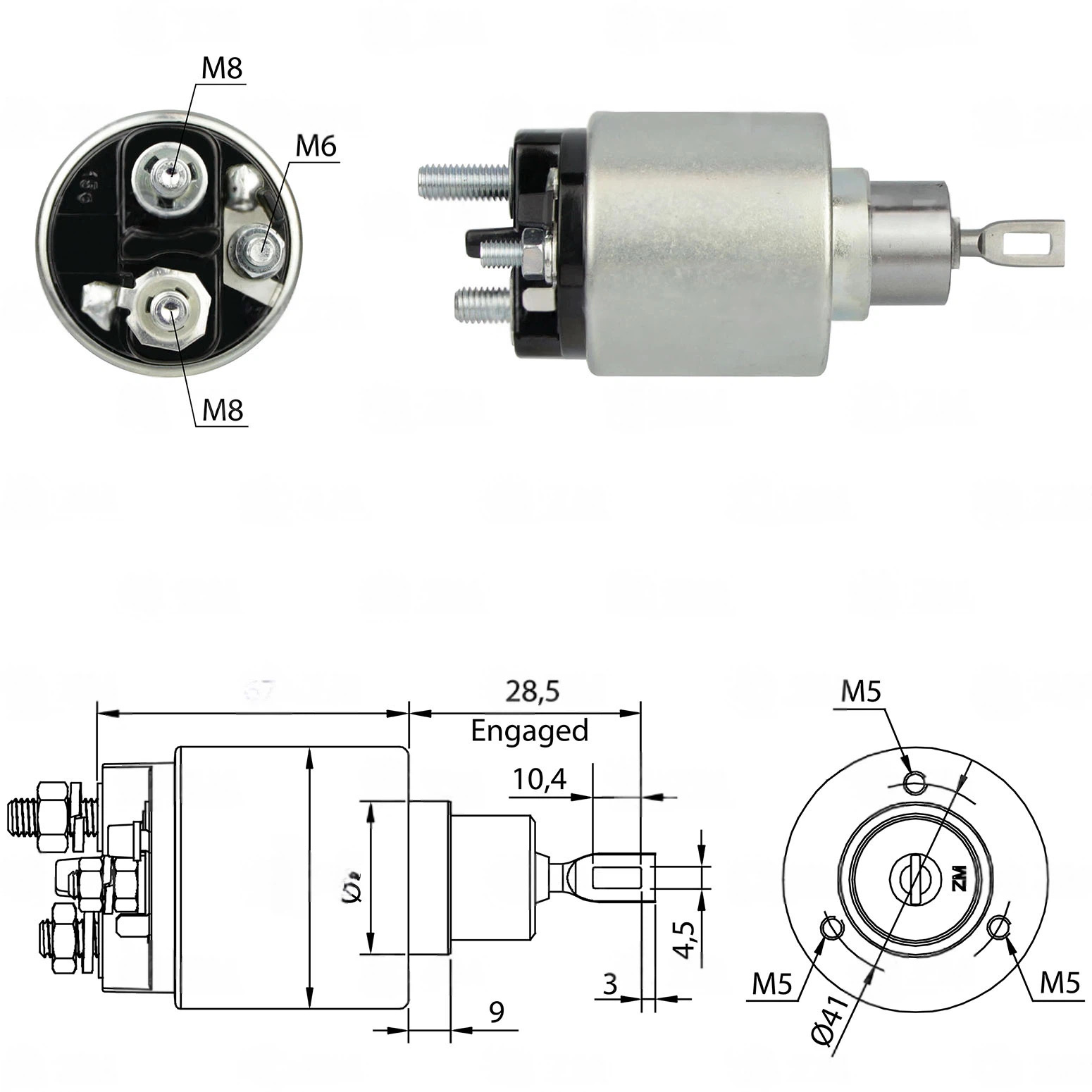 CF-B0775 Starter Solenoid