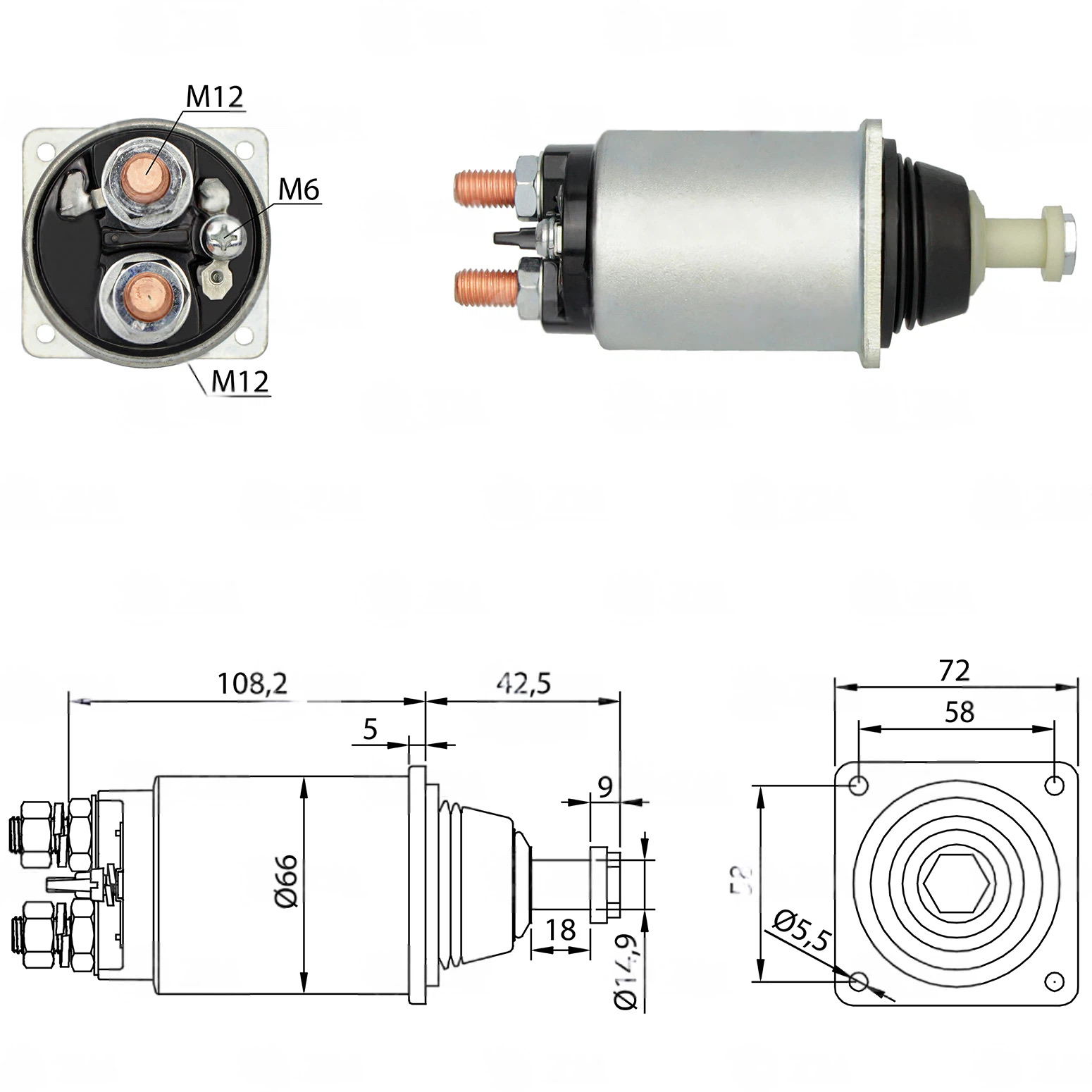 CF-B0832 Starter Solenoid