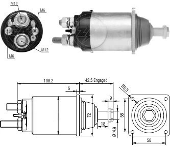 CF-B0836 Starter Solenoid