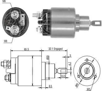 CF-B0873 втягивающее реле