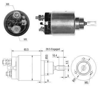 CF-B0878 втягивающее реле