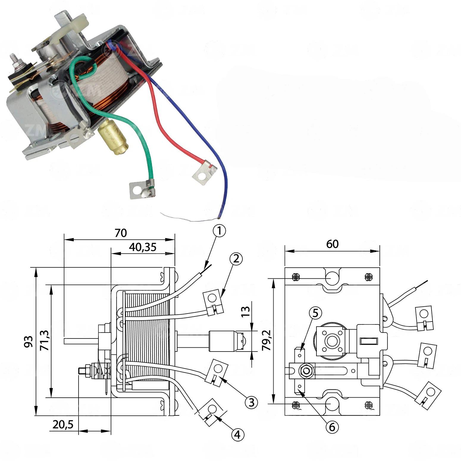 CF-B0902 Starter Solenoid
