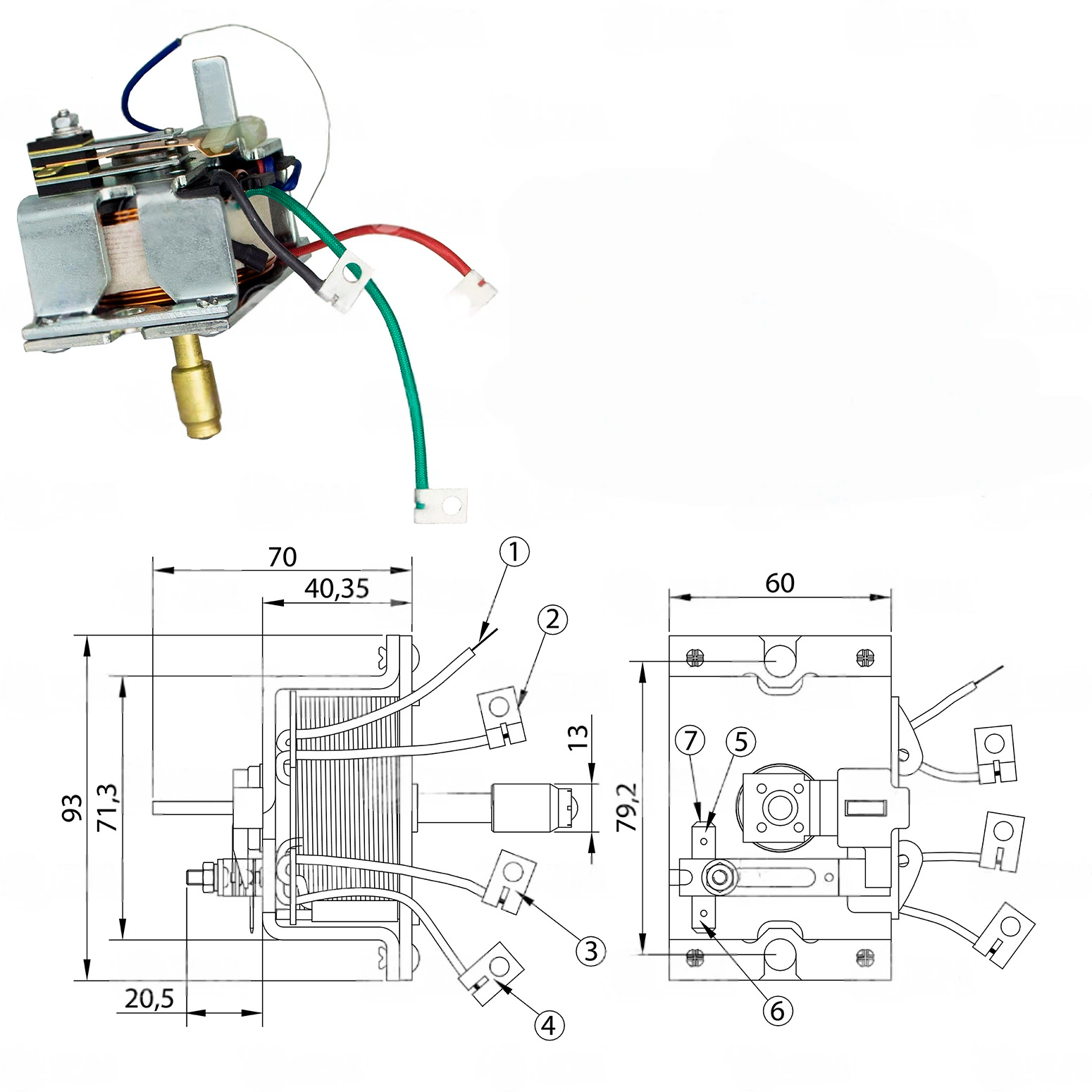 CF-B0904 Starter Solenoid
