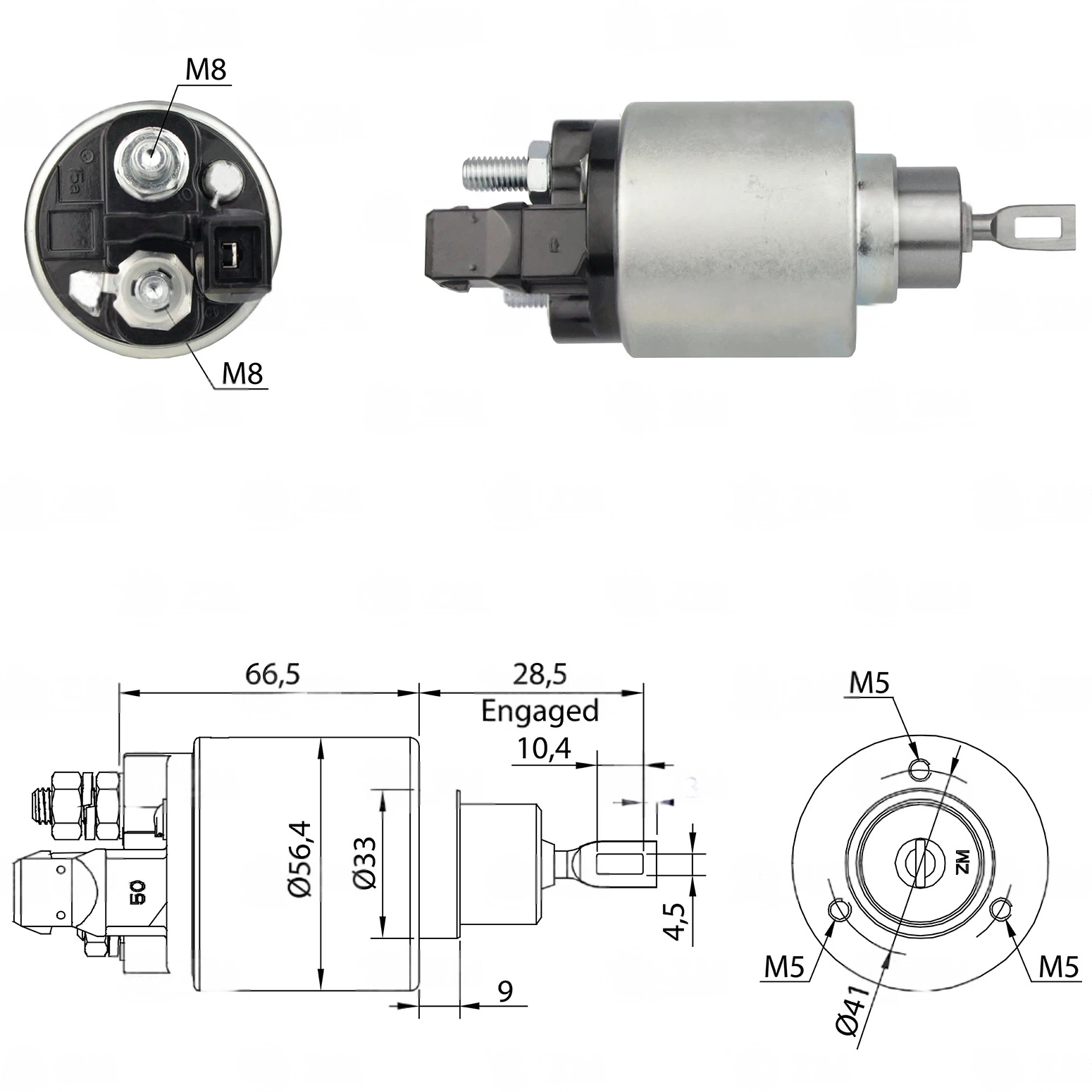 CF-B0972 Starter Solenoid