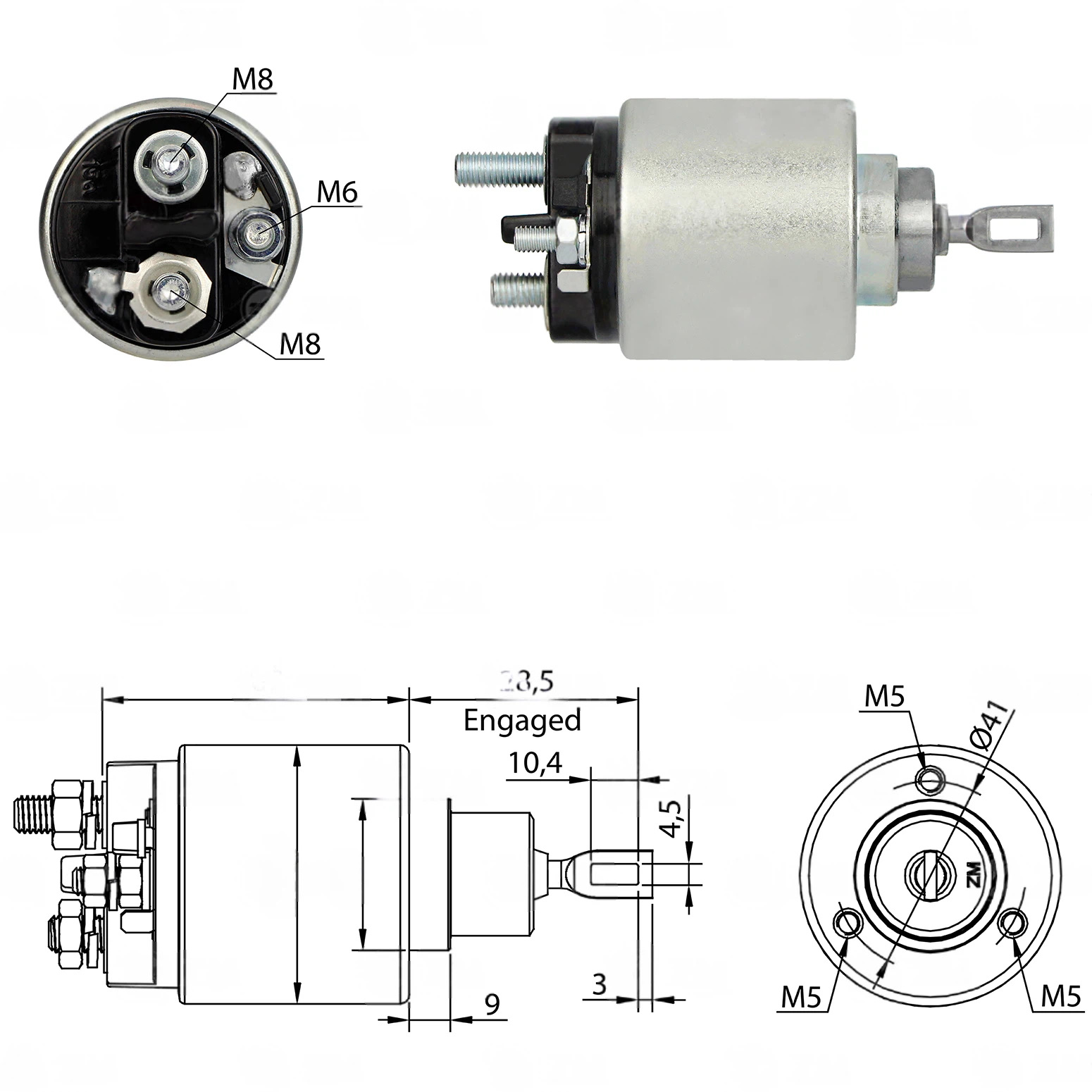 CF-B0973 Starter Solenoid
