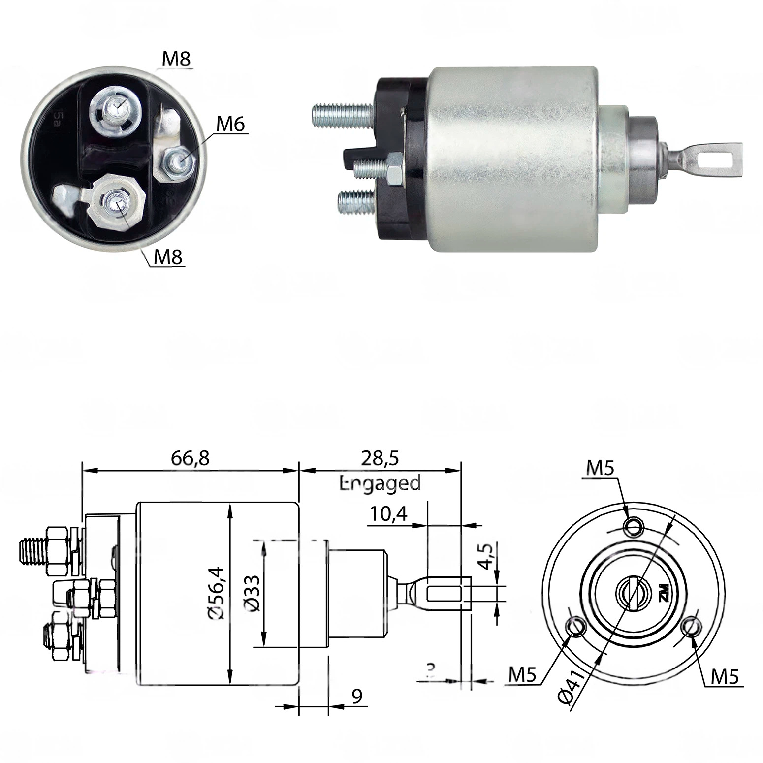 CF-B0977 Starter Solenoid