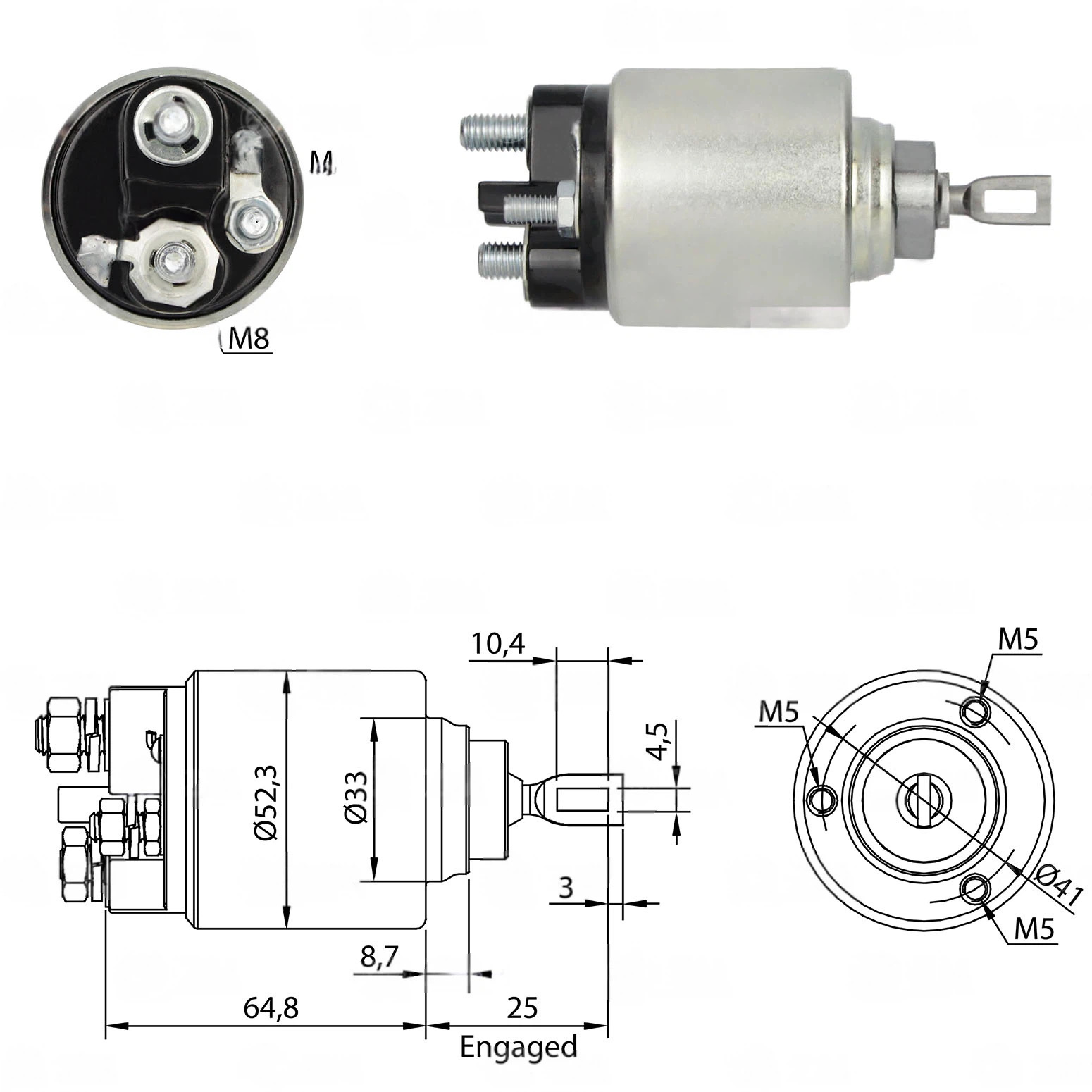 CF-B1371 Starter Solenoid
