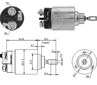 CF-B1372 втягивающее реле