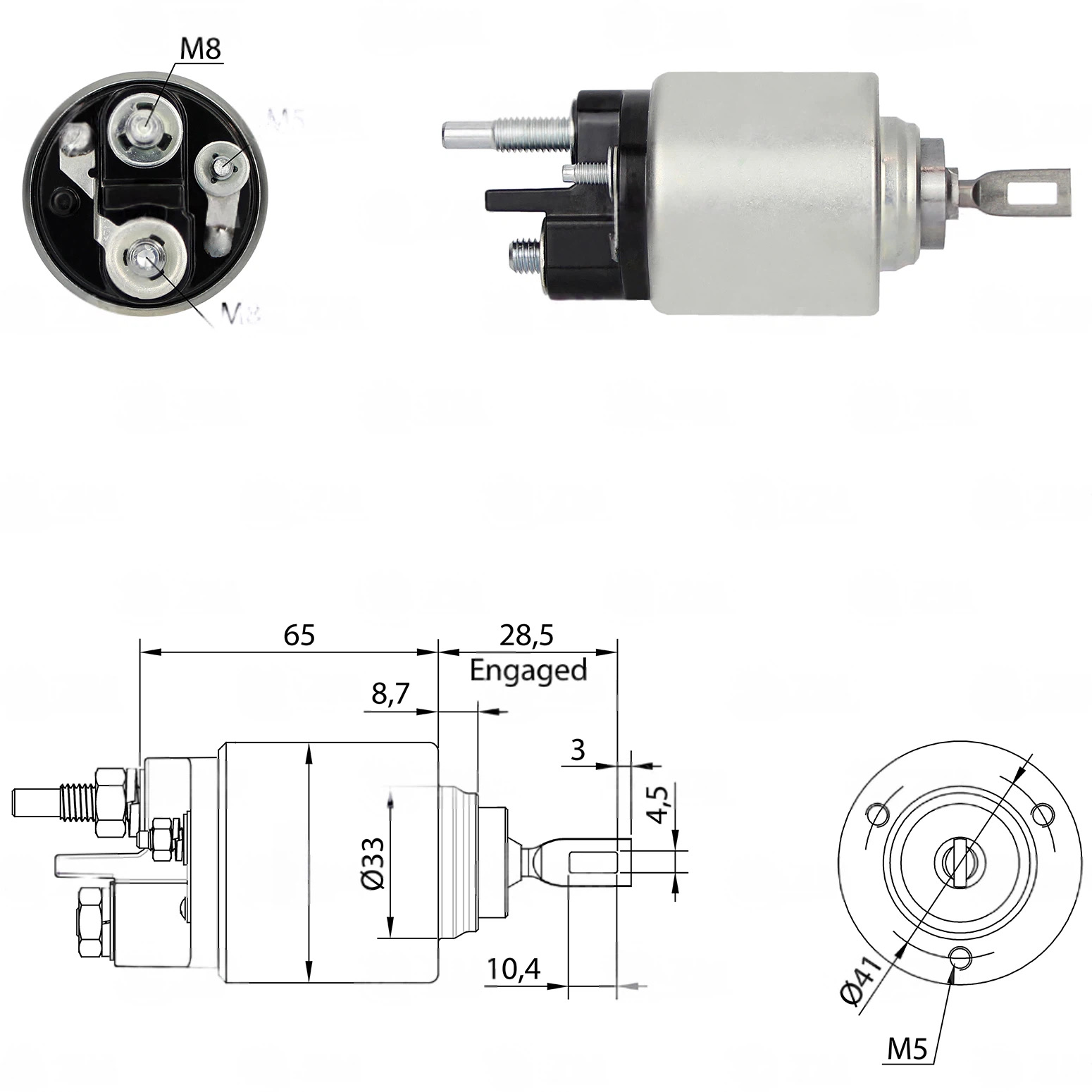 CF-B1379 Starter Solenoid