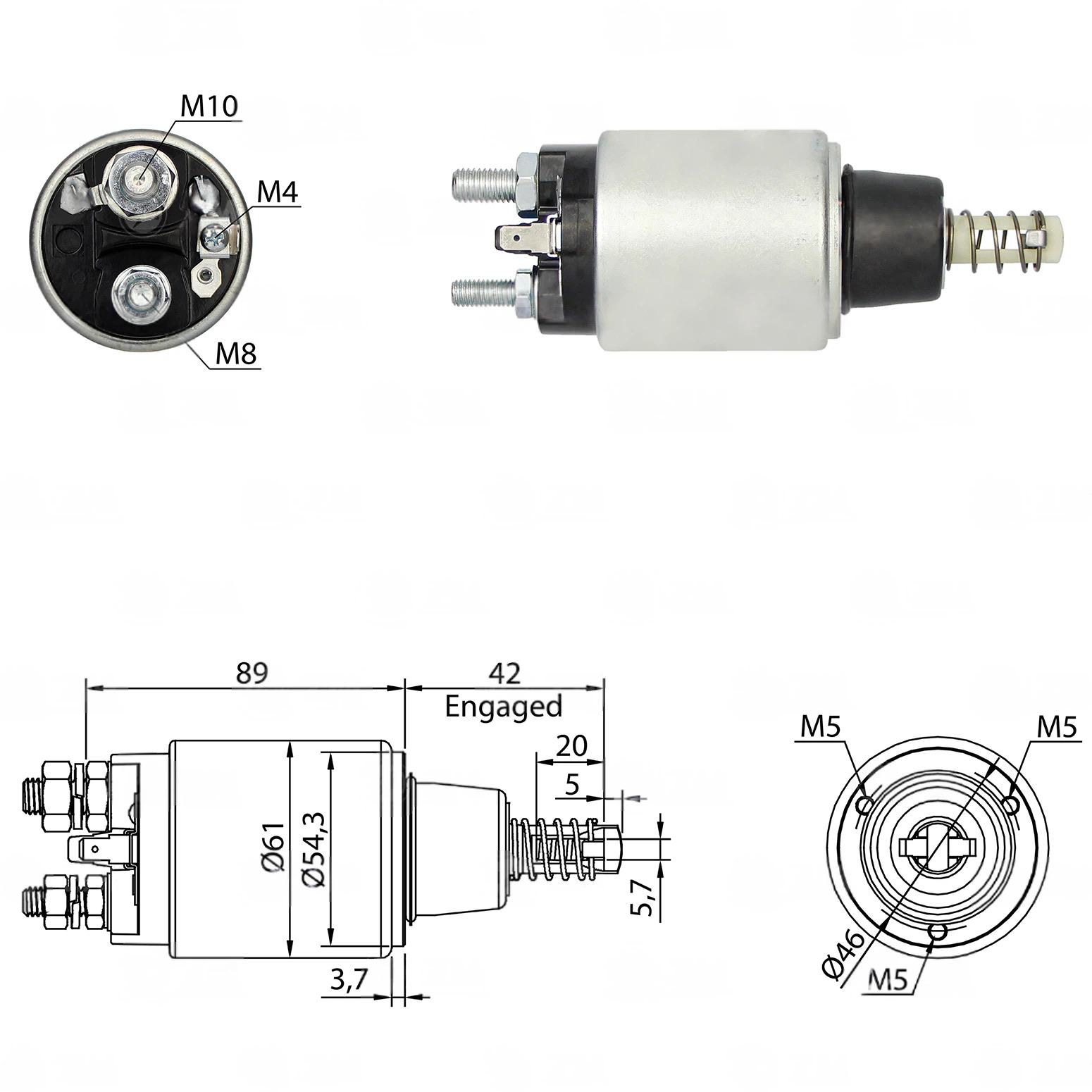 CF-B1640 втягивающее реле