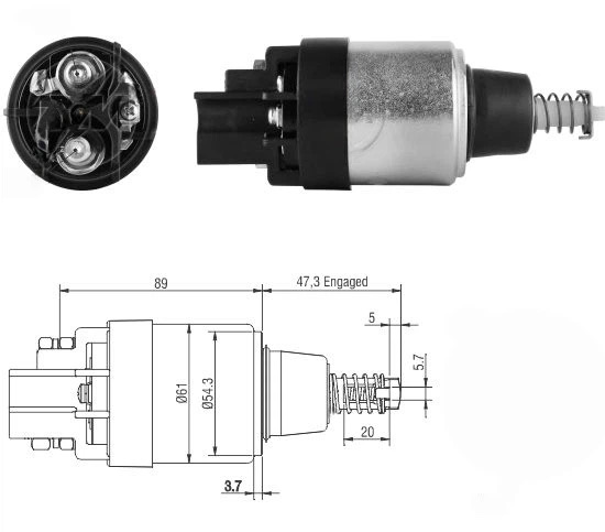 CF-B1648 втягивающее реле