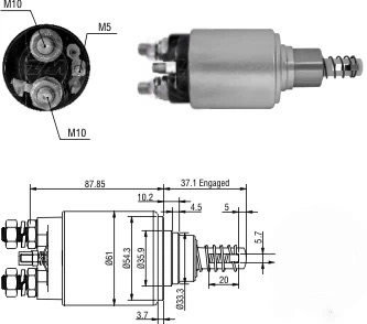 CF-B1653 втягивающее реле