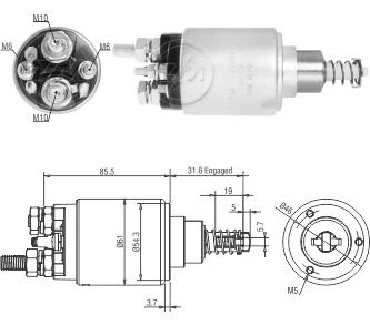 CF-B1732 втягивающее реле