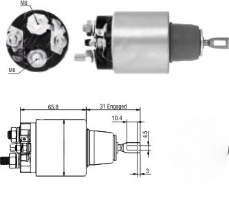 CF-B2475 Starter Solenoid